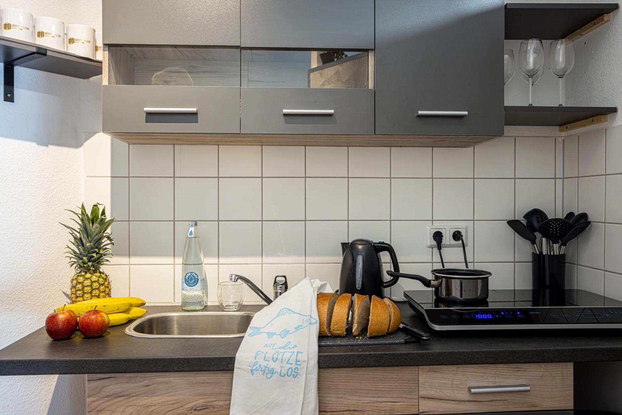 Luxus City Apartment Sauna Balkon Kueche Zentral รอสต็อค ภายนอก รูปภาพ