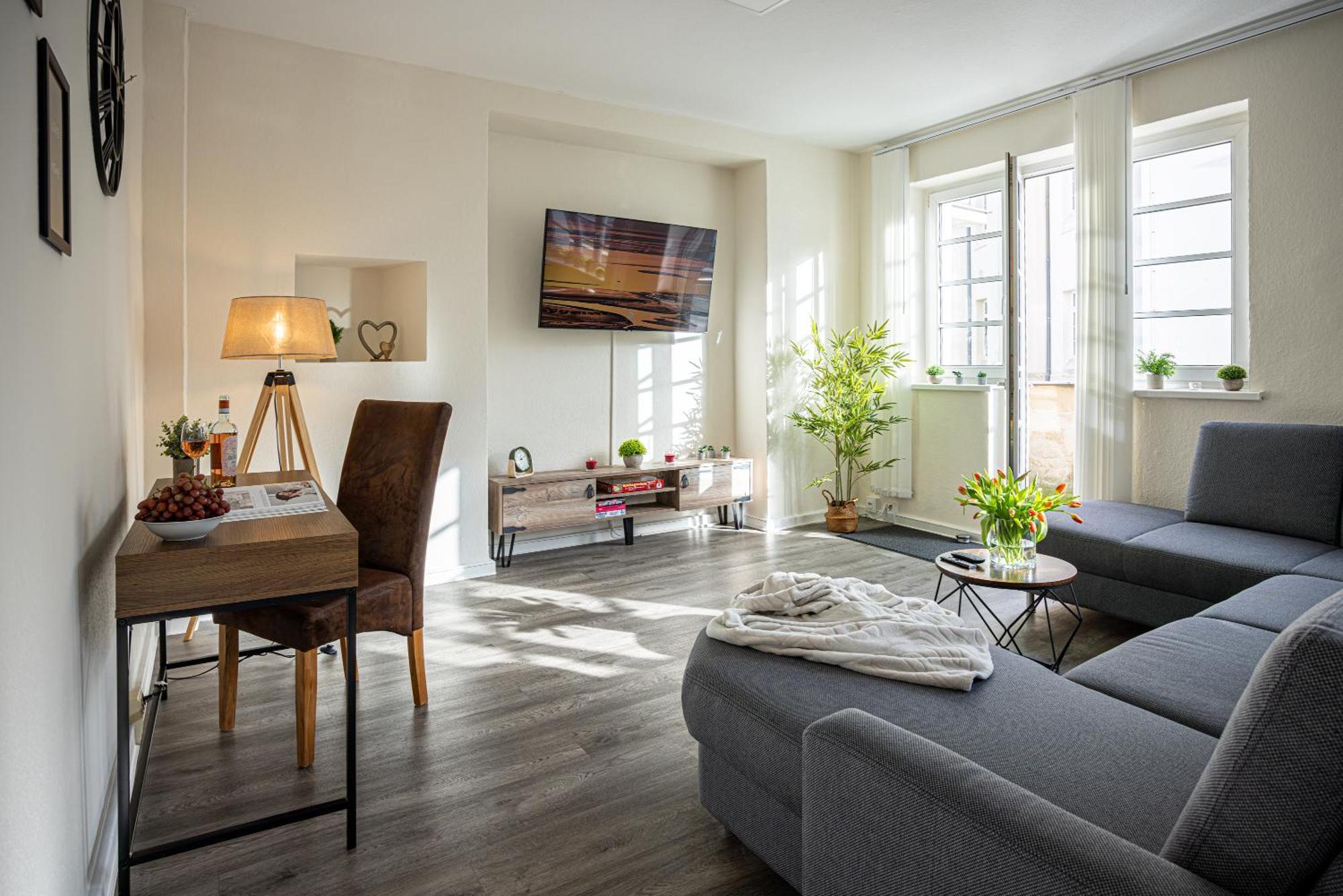 Luxus City Apartment Sauna Balkon Kueche Zentral รอสต็อค ภายนอก รูปภาพ