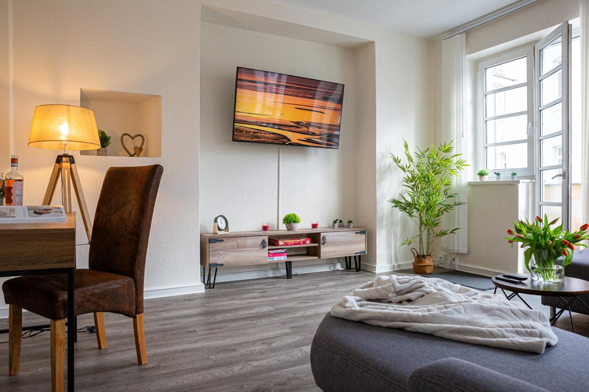 Luxus City Apartment Sauna Balkon Kueche Zentral รอสต็อค ภายนอก รูปภาพ